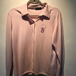 NWOT silk & cashmere Baroni sweater